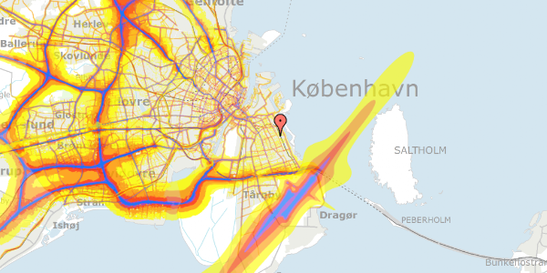 Trafikstøjkort på Italiensvej 40B, 2300 København S