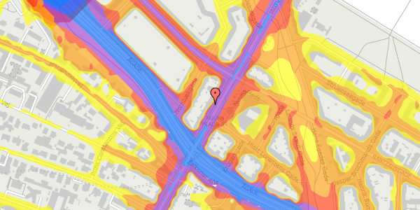 Trafikstøjkort på Jagtvej 7, 1. th, 2200 København N