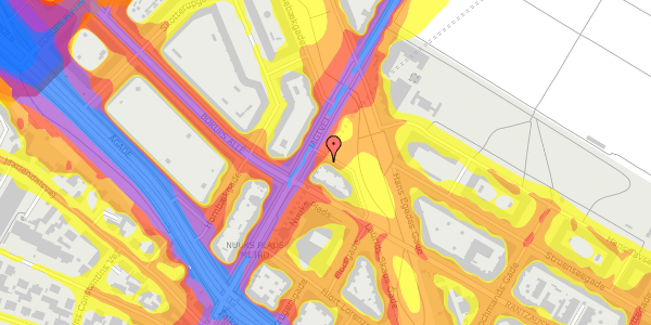 Trafikstøjkort på Jagtvej 14A, 2. tv, 2200 København N