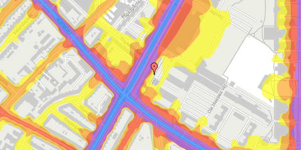 Trafikstøjkort på Jagtvej 120, st. , 2200 København N