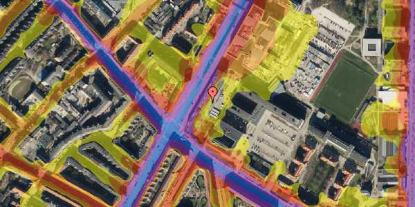 Trafikstøjkort på Jagtvej 120, 2. 210, 2200 København N