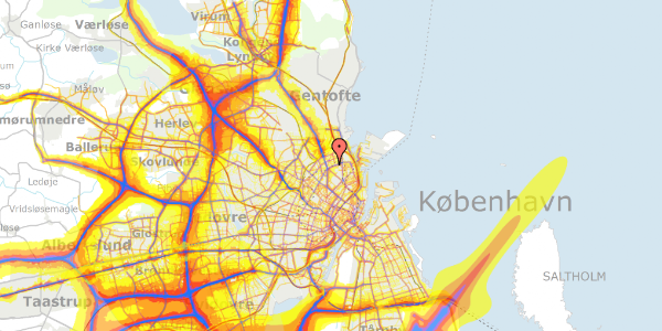 Trafikstøjkort på Jagtvej 183C, st. , 2100 København Ø