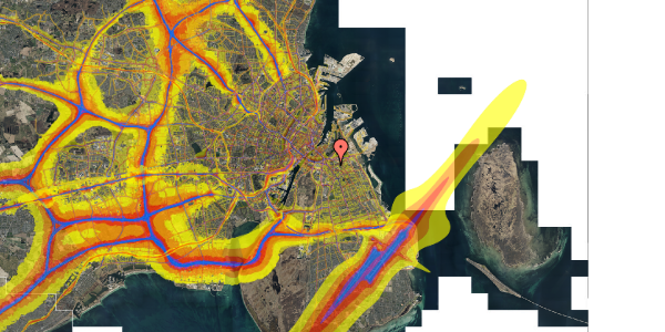 Trafikstøjkort på Jemtelandsgade 6, 2. th, 2300 København S