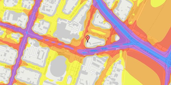 Trafikstøjkort på Julius Thomsens Gade 12, 5. th, 1632 København V