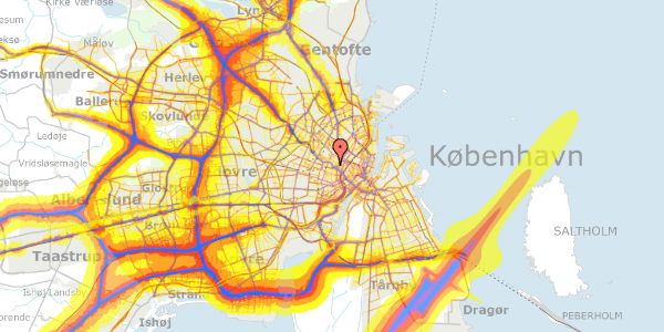 Trafikstøjkort på Julius Thomsens Gade 20, st. th, 1632 København V