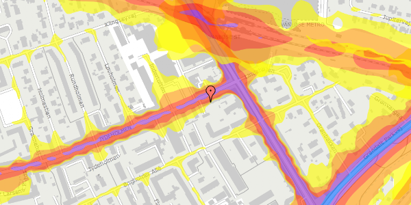 Trafikstøjkort på Jydeholmen 9, st. 30, 2720 Vanløse