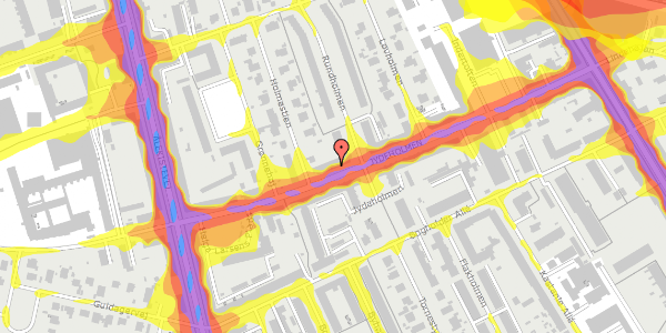 Trafikstøjkort på Jydeholmen 28, 2. 2, 2720 Vanløse