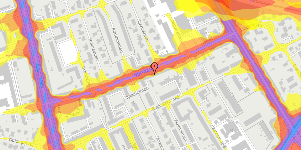 Trafikstøjkort på Jydeholmen 29, 3. tv, 2720 Vanløse