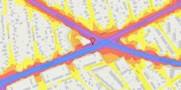 Trafikstøjkort på Jyllingevej 4, st. , 2720 Vanløse