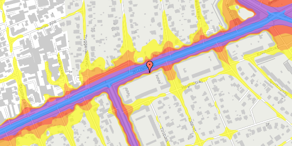 Trafikstøjkort på Jyllingevej 45, 3. , 2720 Vanløse