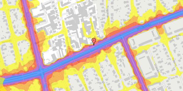 Trafikstøjkort på Jyllingevej 48, 2. th, 2720 Vanløse