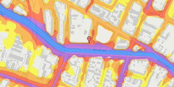 Trafikstøjkort på Jægergade 16, st. th, 2200 København N