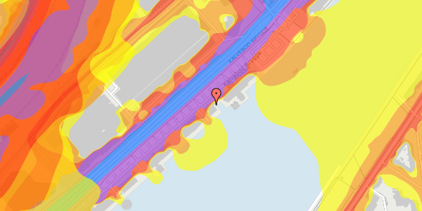 Trafikstøjkort på Kalvebod Brygge 33, 5. , 1560 København V