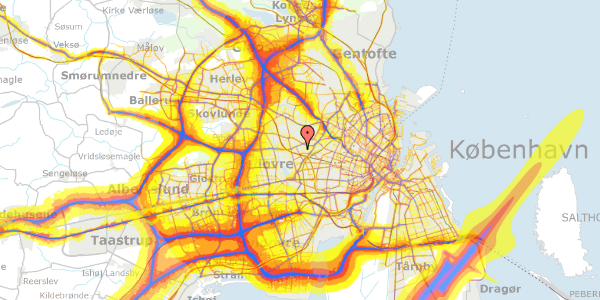 Trafikstøjkort på Kaløvej 5, 2720 Vanløse