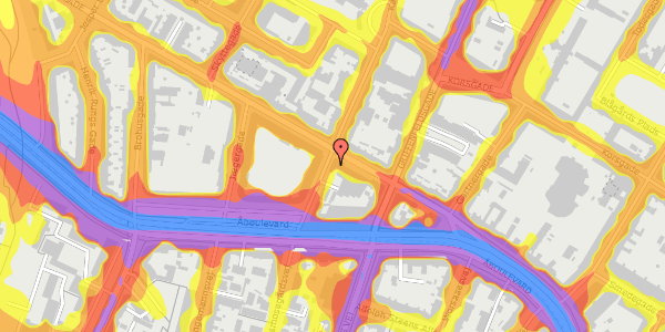 Trafikstøjkort på Kapelvej 51, 1. th, 2200 København N