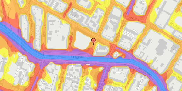 Trafikstøjkort på Kapelvej 54, 2. 1, 2200 København N