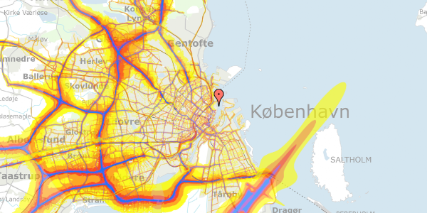 Trafikstøjkort på Kastellet 62, 1. 204, 2100 København Ø