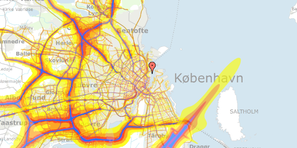 Trafikstøjkort på Kastellet 78, 2100 København Ø