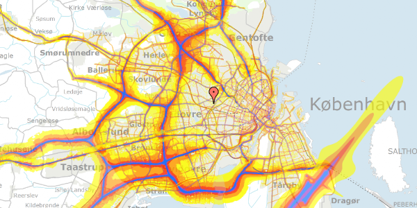 Trafikstøjkort på Katrinedalsvej 29, 2720 Vanløse