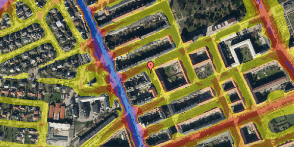 Trafikstøjkort på Keplersgade 2, 3. th, 2300 København S