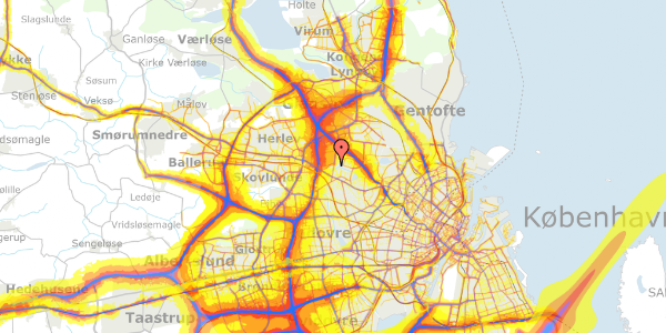 Trafikstøjkort på Kildeager 7, st. tv, 2700 Brønshøj