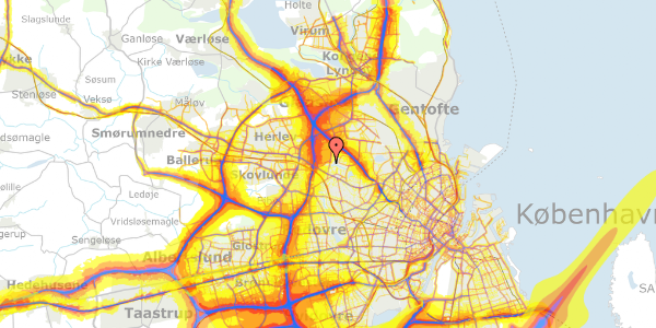 Trafikstøjkort på Kildeager 15, 2. tv, 2700 Brønshøj