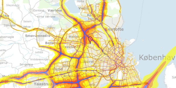 Trafikstøjkort på Kildeager 43, st. tv, 2700 Brønshøj