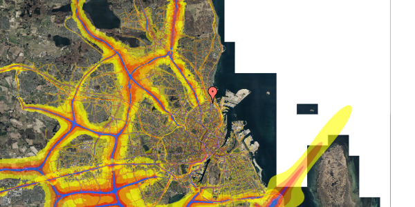 Trafikstøjkort på Kildevældsgade 67, st. th, 2100 København Ø