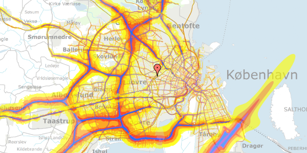 Trafikstøjkort på Kilholmvej 20, 2720 Vanløse