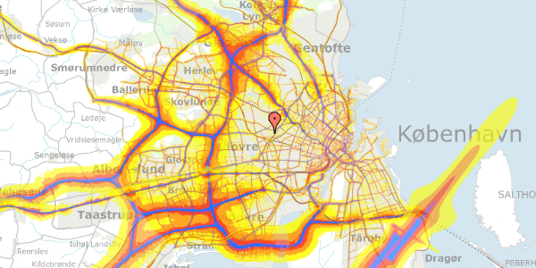 Trafikstøjkort på Kilholmvej 44, 2720 Vanløse