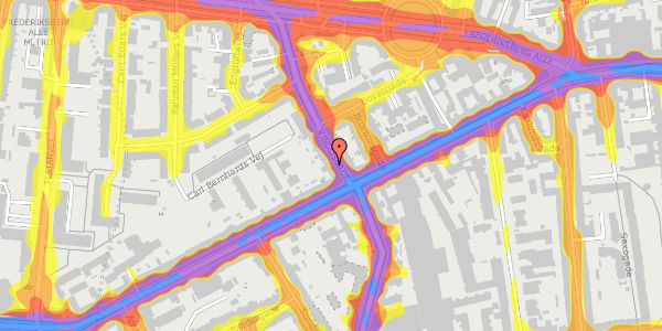 Trafikstøjkort på Kingosgade 3, kl. tv, 1623 København V