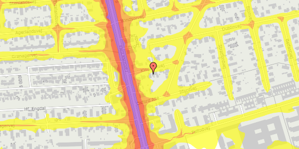 Trafikstøjkort på Kingstonvej 6, 2300 København S