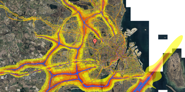 Trafikstøjkort på Kirkebjerg Allé 51, st. th, 2720 Vanløse