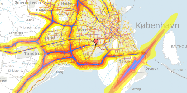 Trafikstøjkort på Kirsebærhaven 20, st. 107, 2500 Valby