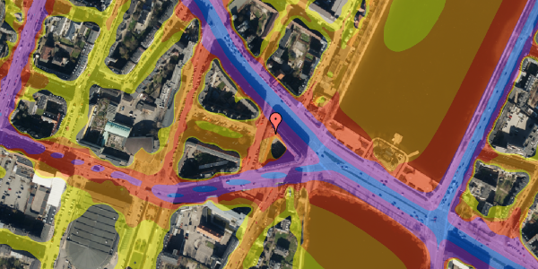 Trafikstøjkort på Kleinsgade 1, 1. 4, 1633 København V