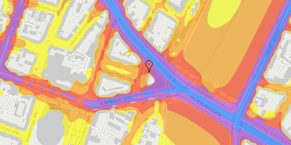 Trafikstøjkort på Kleinsgade 1, 2. 2, 1633 København V