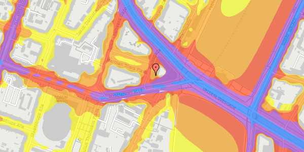 Trafikstøjkort på Kleinsgade 3, st. 1, 1633 København V