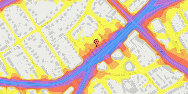 Trafikstøjkort på Klokkestien 7, 2720 Vanløse