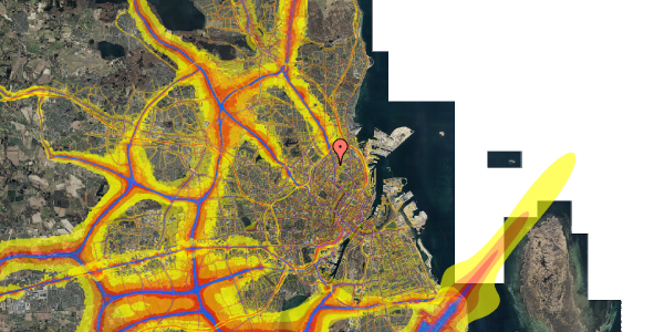 Trafikstøjkort på Klostervænget 10, 2. 395, 2100 København Ø