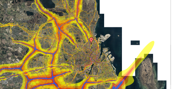 Trafikstøjkort på Klostervænget 10, 3. 443, 2100 København Ø