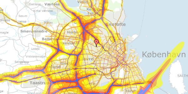 Trafikstøjkort på Knabstrupvej 35, 2700 Brønshøj