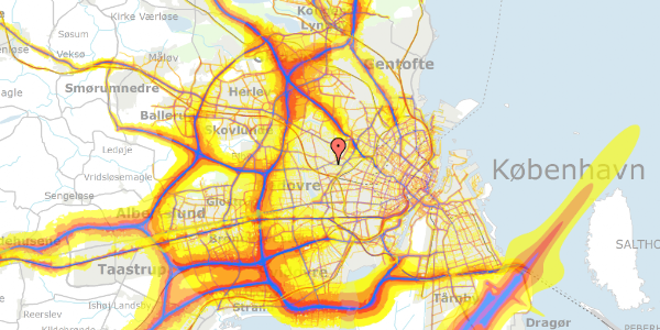 Trafikstøjkort på Knivholtvej 12, st. th, 2720 Vanløse