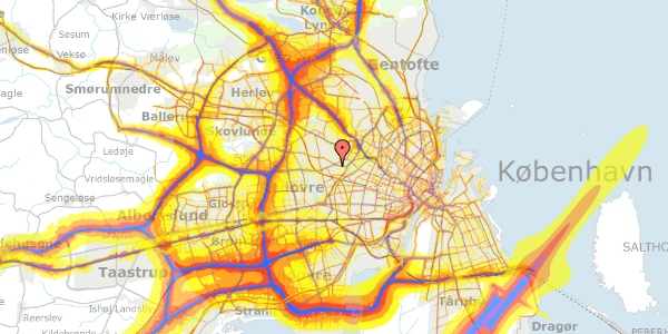 Trafikstøjkort på Knivholtvej 13, 2. th, 2720 Vanløse