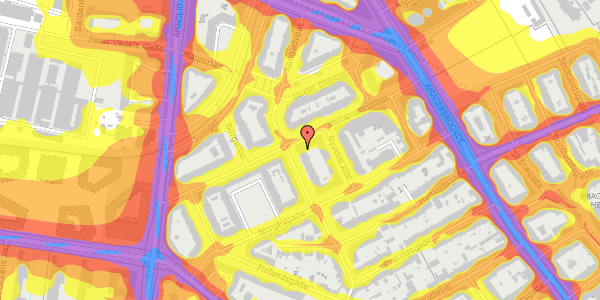 Trafikstøjkort på Kongedybet 15, st. , 2300 København S