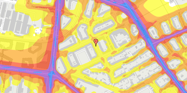 Trafikstøjkort på Kongedybet 20, 1. th, 2300 København S