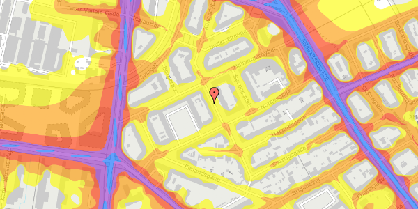 Trafikstøjkort på Kongedybet 22, st. th, 2300 København S