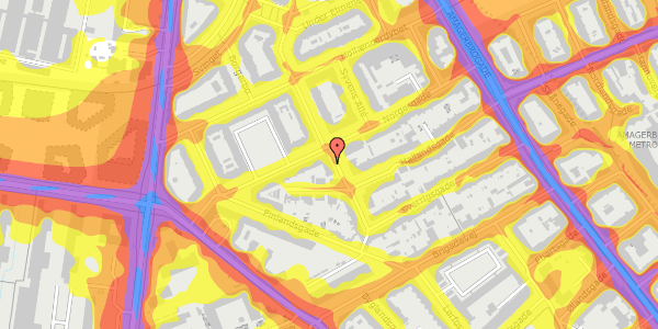 Trafikstøjkort på Kongedybet 28, st. th, 2300 København S