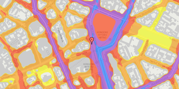 Trafikstøjkort på Kongens Nytorv 21, st. th, 1050 København K