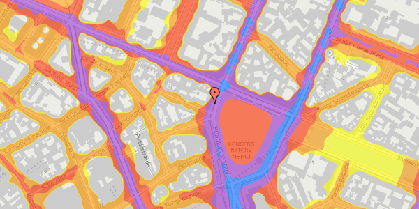 Trafikstøjkort på Kongens Nytorv 28, kl. 2, 1050 København K