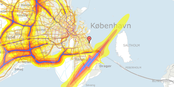 Trafikstøjkort på Koreavej 26, 2300 København S